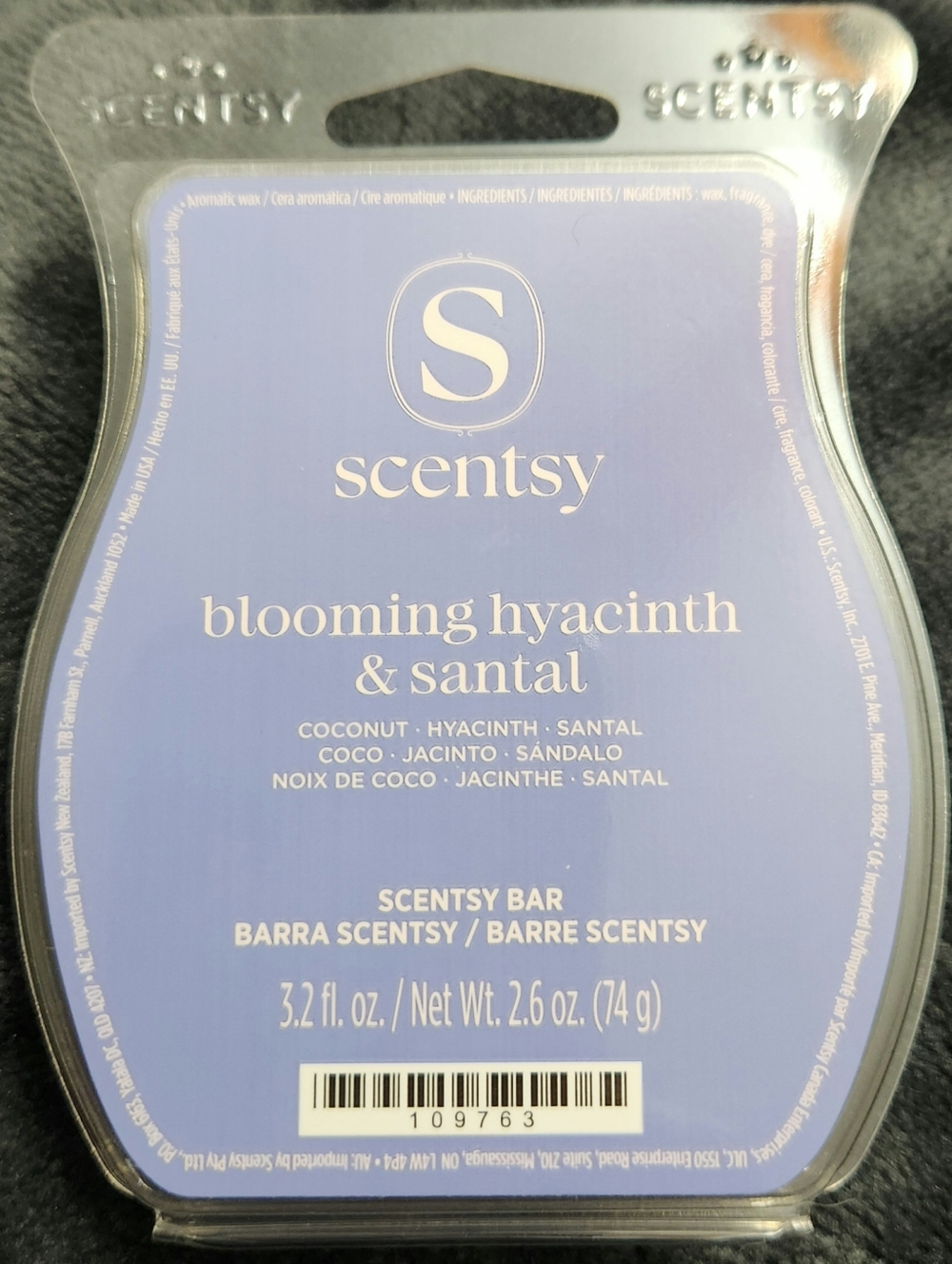 BLOOMING HYACINTH & SANTAL Scentsy Wax Bar